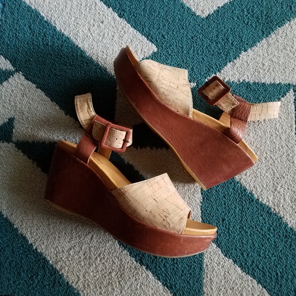 Kork-Ease Shoes - 》SALE《{Kork-Ease} Keirn Natural Cork Wedges